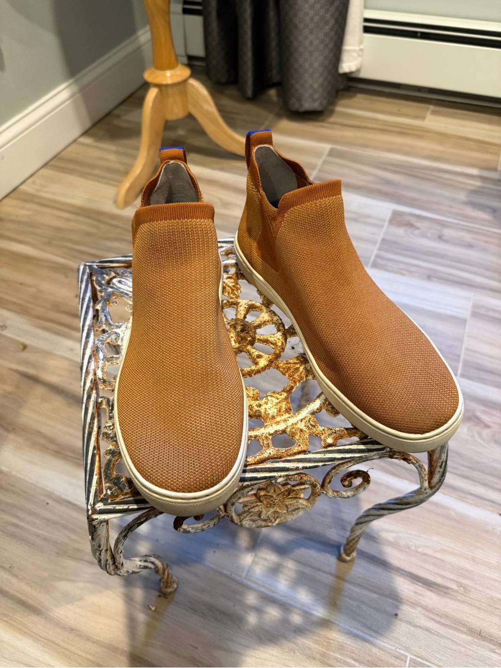Rothy's Women's Slip-On Knit Loafers in Burnt Orange- excellent condition